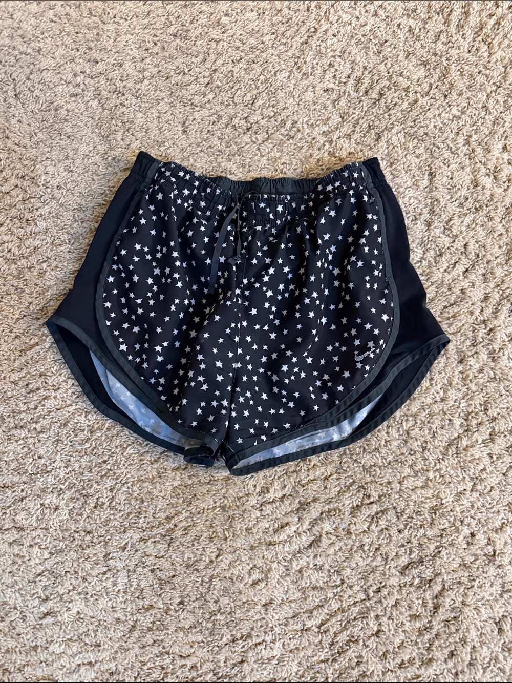 Nike Black Star Print Athletic Shorts